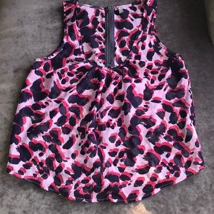 ☀️BOGO Item Sheer Pink Navy Purple Cheetah Print Tank☀️